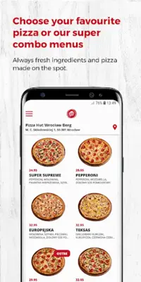 Pizza Hut HU android App screenshot 0